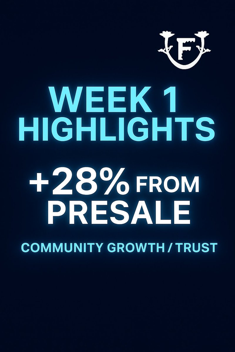 $FUNDI Week 1: The Momentum is Real 

Just 7 days after launch, the numbers tell a story of trust, growth, and community strength.

📌 TVL Milestones:
Liquidity and staking pools have seen steady inflows all week, a clear sign that holders aren’t just here to trade, they’re here