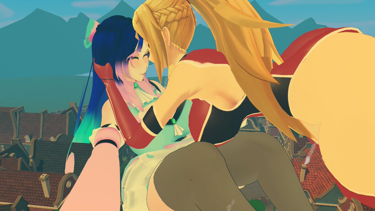 CpuAzazel's tweet image. Awww, @BaikenVRC and @DoviraBlooshims are being so cu- mmph! (10/11)
#vr #VRChat #VRC
#VRChatPhotography
#Blooshims #giantess #GiantessGrowth|