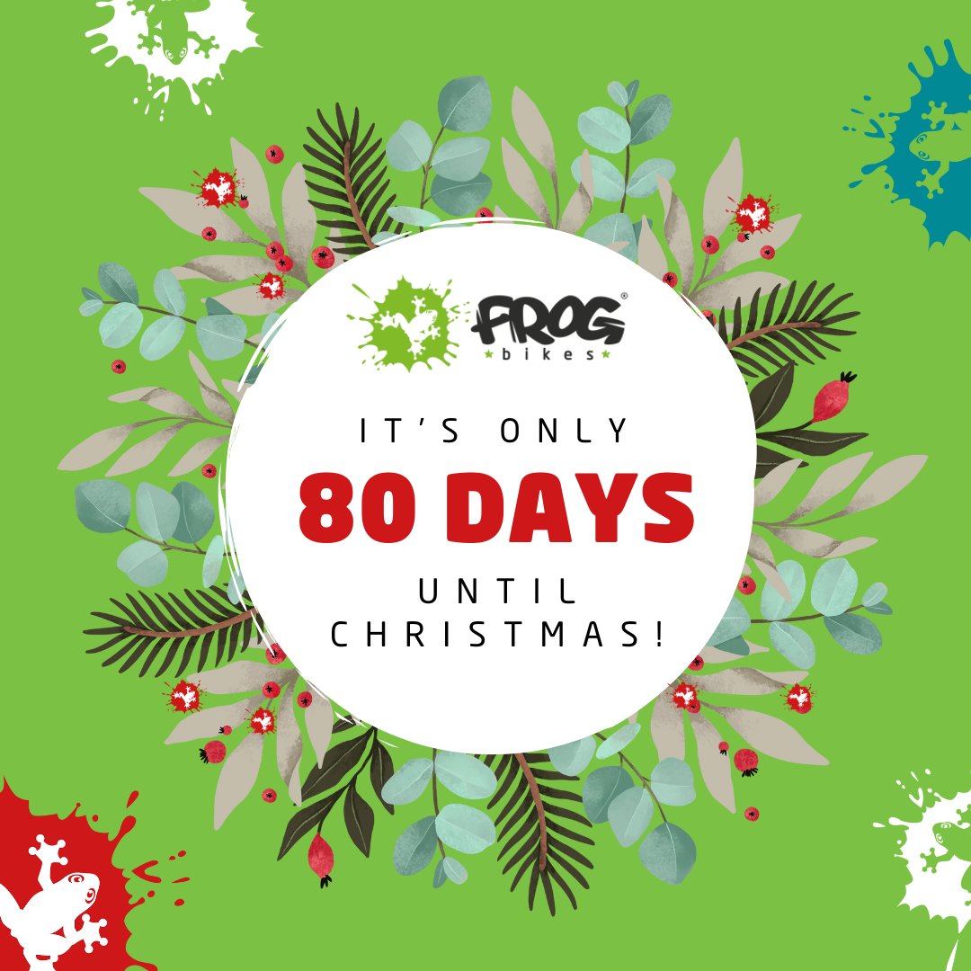 frogbikes's tweet photo. 🎅 80 DAYS TO GO 🎁 Parents, the clock’s ticking... nothing beats the look on their face when they unwrap a Frog bike🚲
Lightweight. Built for adventure. Engineered for confidence!💥
🎄 Skip the socks. Gift the ride.
#FrogBikes #RideIntoChristmas #CountdownIsOn #80DaysToGo https://t.co/jDBMVZPkXZ