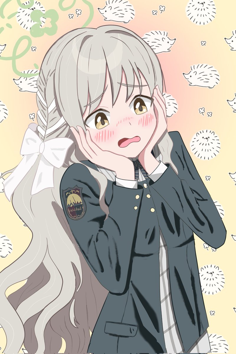 ブルアカのミヨちゃんを描きました✨
失敗して恥ずかしがっています！

#ブルーアーカイブ
#桜井ミヨ