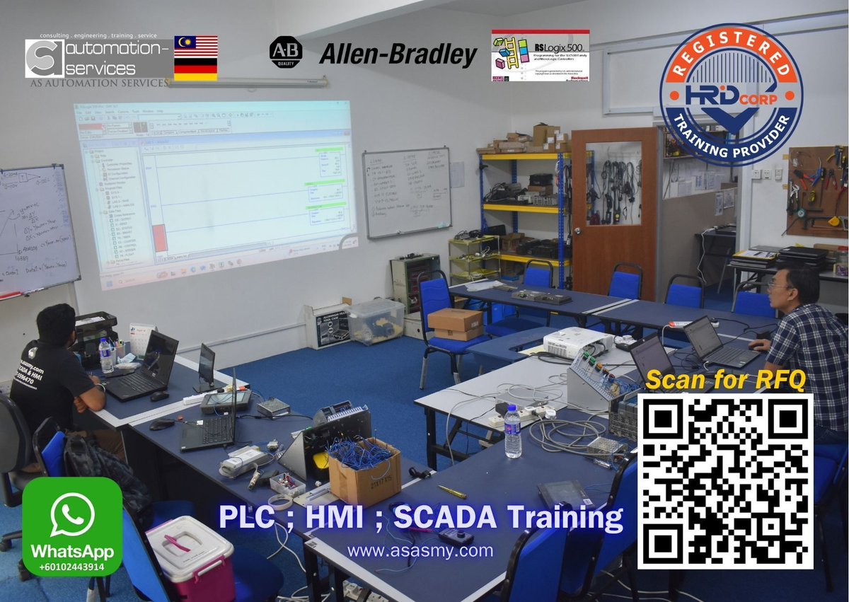 From wiring to programming — 5 Days #PLCTrainingMalaysia with #AllenBradleyPLC #RSLogix500 #WeintekHMI #EasyBuilderPro completed at AS Automation Services Johor! #SCADATraining #IndustrialAutomation #EngineerUpskill #MalaysiaEngineering 🔗

asasmy.com/request-quotat…