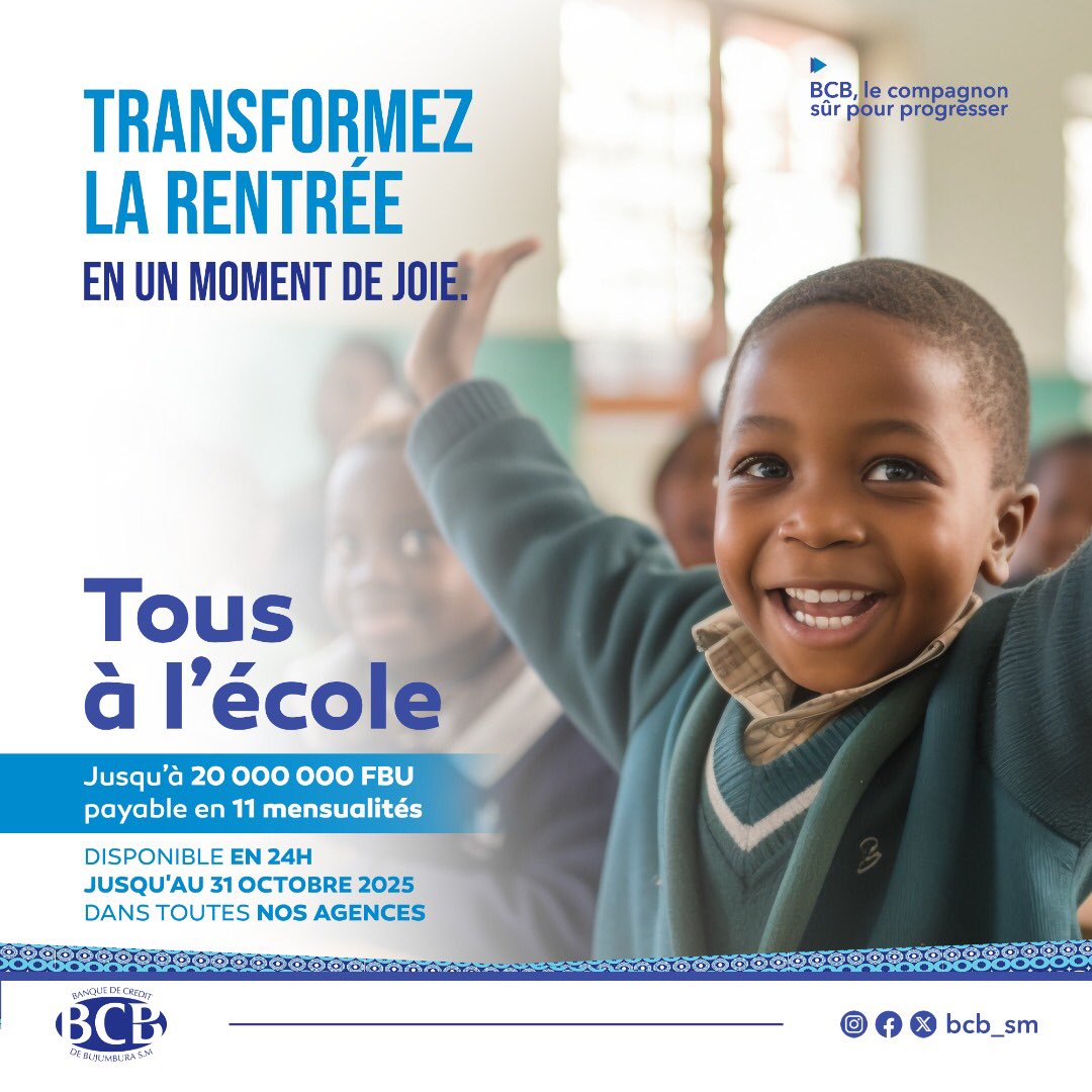 ✨ Transformez la rentrée en un moment de joie ✨

#ptae2025
#bcbumugenzikirumara
