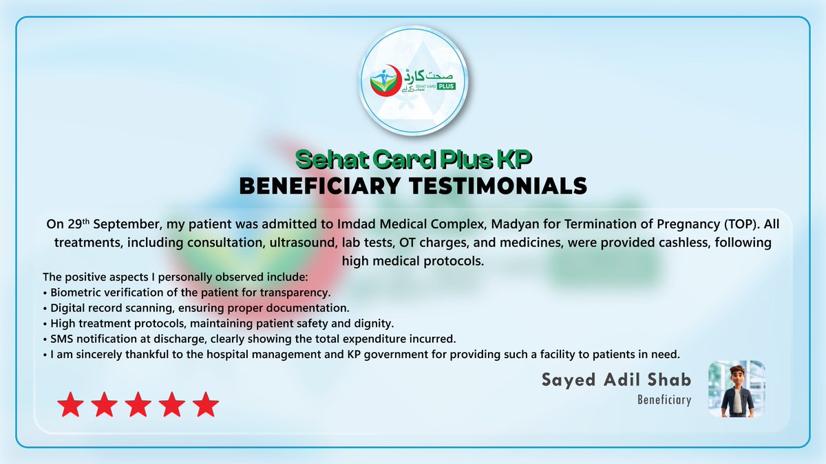 Sehat Card Plus KP (Official) (@sehatcardpluskp) on Twitter photo 
