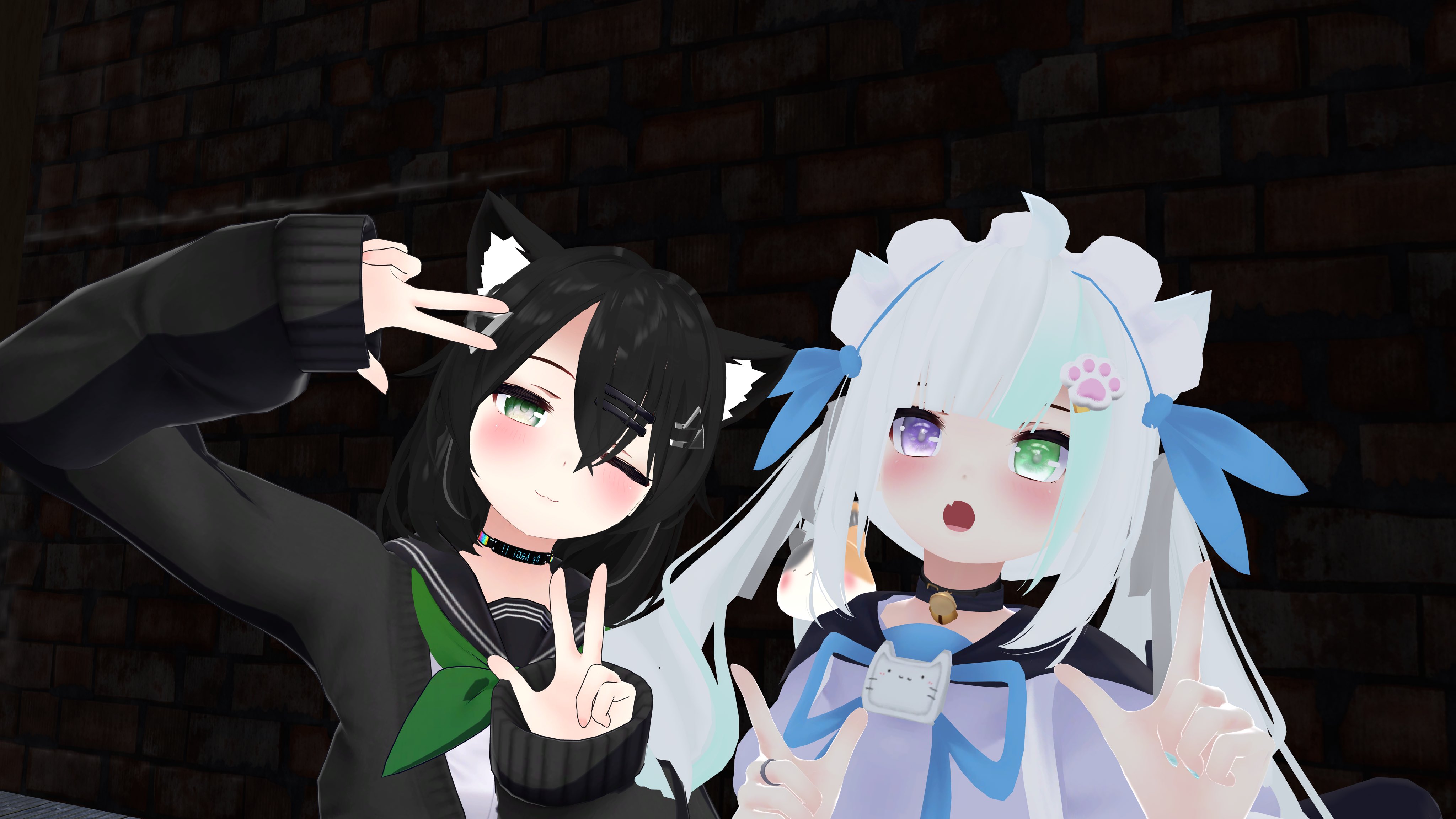 ②猫の日♡限定m(=✧ω✧=)m✧ ✧ ✧ 白猫♡白猫　猫ひな人形 ②猫の日♡限定m(=✧ω✧=)m✧ ✧ ✧