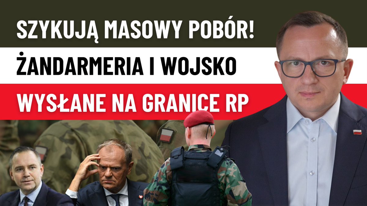 🇵🇱 Prezydent Karol Nawrocki wysyła wojsko na granicę z Niemcami i Litwą!
🇵🇱 Premier Donald Tusk wysyła Żandarmerię Wojskową!
🪖 Oficjalnie – chodzi o „pomoc Straży Granicznej i bezpieczeństwo kraju”.
🚧 W praktyce – coraz więcej Polaków obawia się, że to przygotowanie do masowego