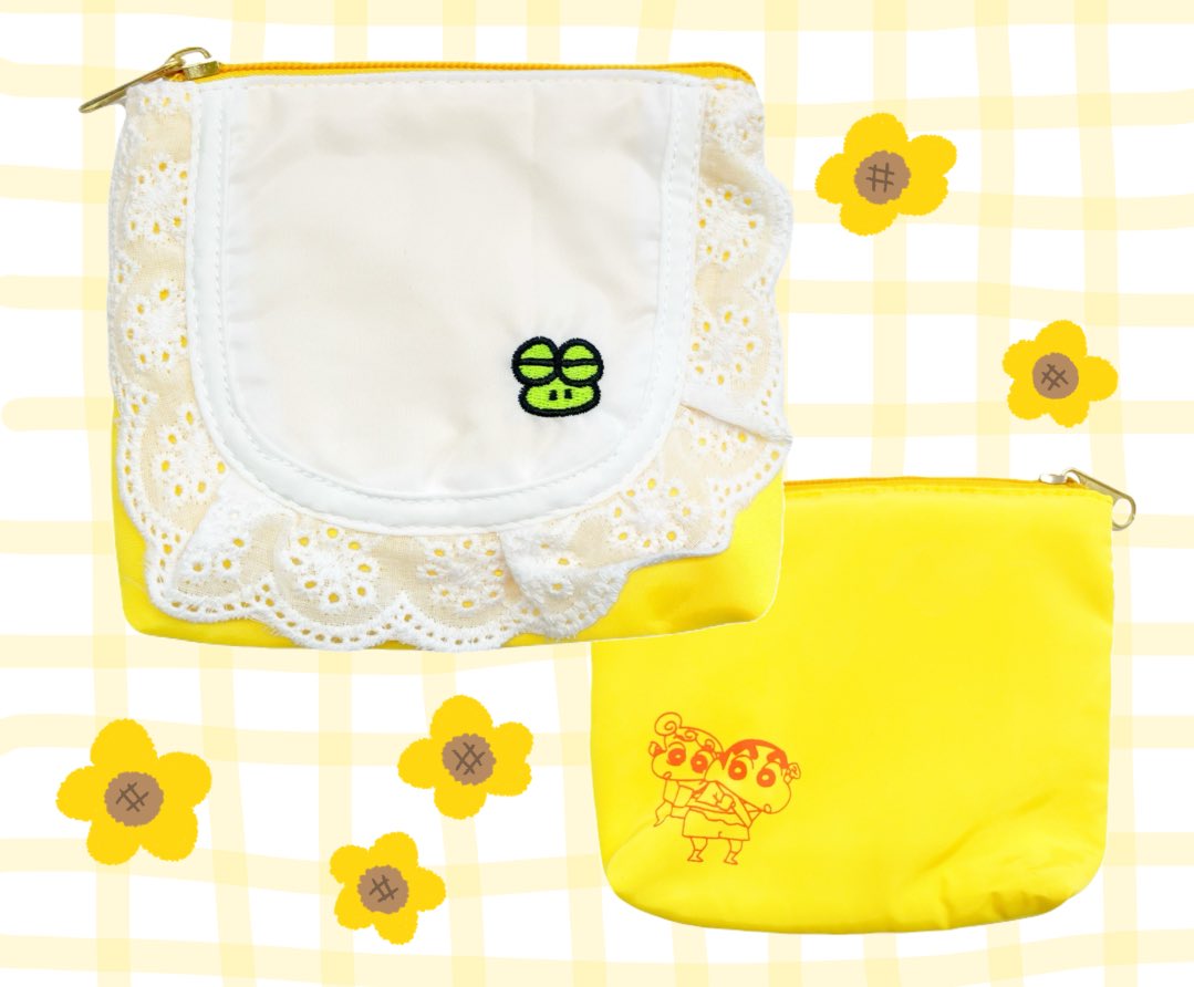 ⭐️おすすめ🐴🌻 ひまわりのビブをモチーフにしたミニポーチです