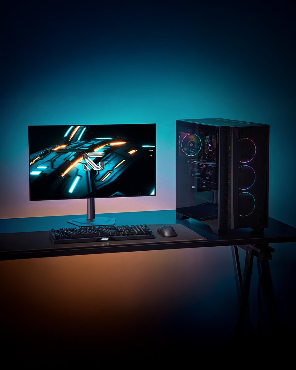 AORUS_JP's tweet image. フレームなし。映り込みなし。完璧な黒だけ。🖤
MO27Q28G OLEDモニターは、4辺フレームレスデザインと280Hzリフレッシュレートを実現。
99％の反射防止で、どんなシーンも圧倒的な没入感を届けます。❤️‍🔥

#GIGABYTE #AORUS #MO27Q28G #OLED #ゲーミングモニター