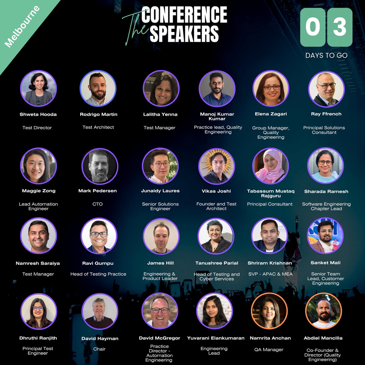 TestingTalks's tweet image. Testing Talks Conference Melbourne 2025 is THIS WEEK! 🎉 🐛
Just a few tickets remaining, get yours now at: testingtalks.com.au
Let’s make this an unforgettable day! 💚
#TestingTalksConference