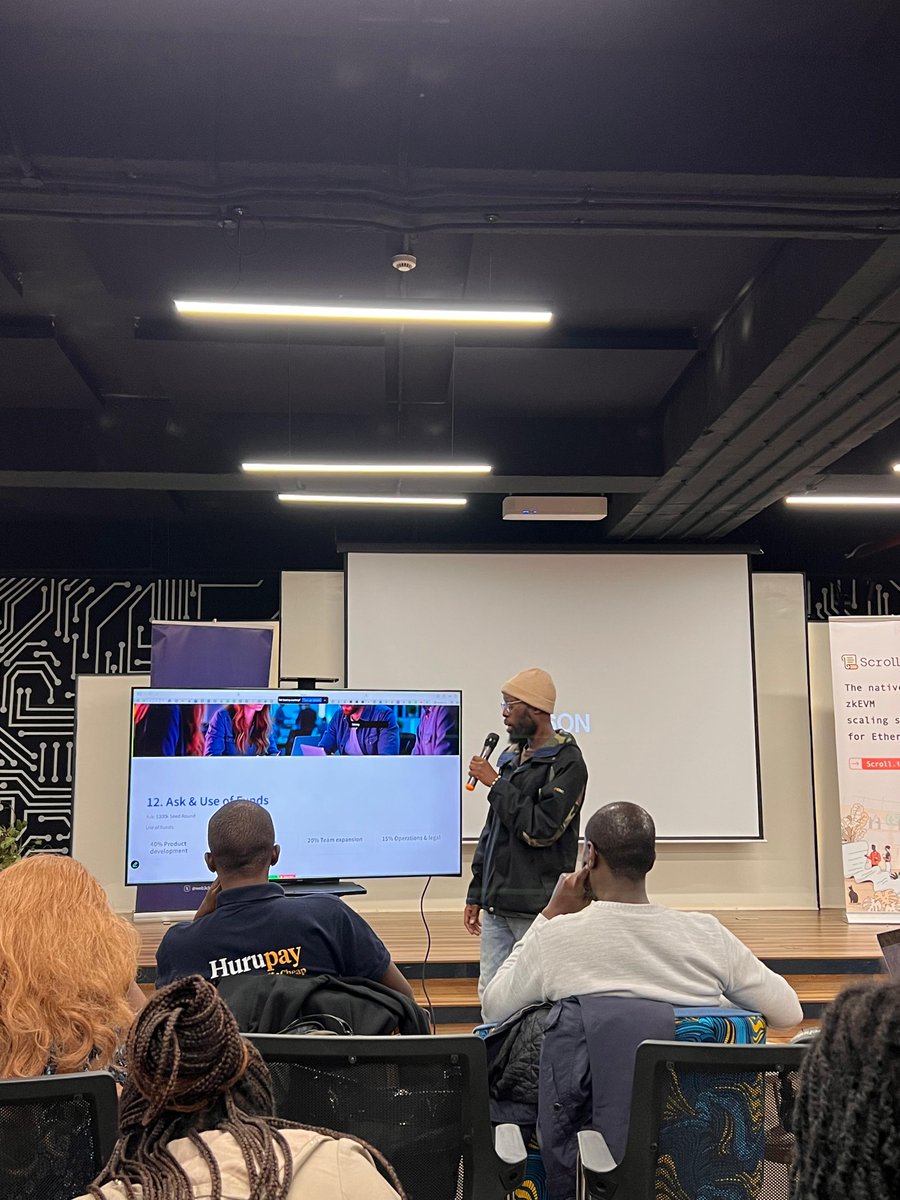 Web3Clubs's tweet image. 1/
What if trust wasn’t just a feeling… but something tangible?
At the Kenya @Scroll_ZKP node pitch day, Tim Olanda introduced @Bondleyapp – the world's first relationship app that turns trust into tangible, blockchain-backed commitment