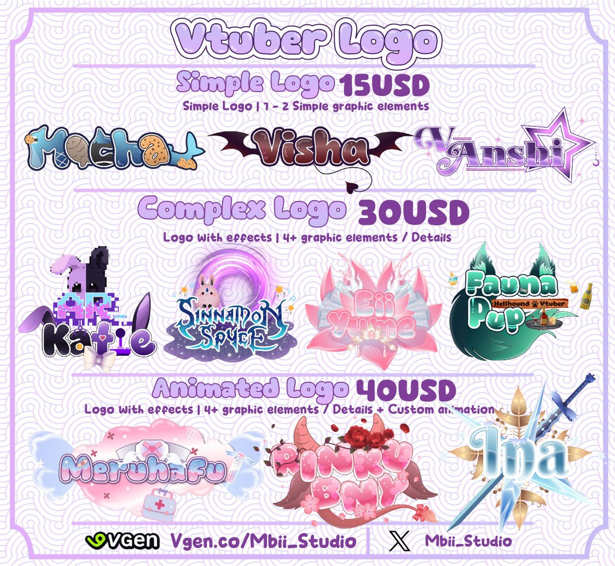 Mbii_Studio's tweet photo. @Zromboid Hiyaa! my logo commission open!^^ i do static and animated logo, verified on VGen : https://t.co/8tG1WFnp3k https://t.co/OAqYrsVPRU