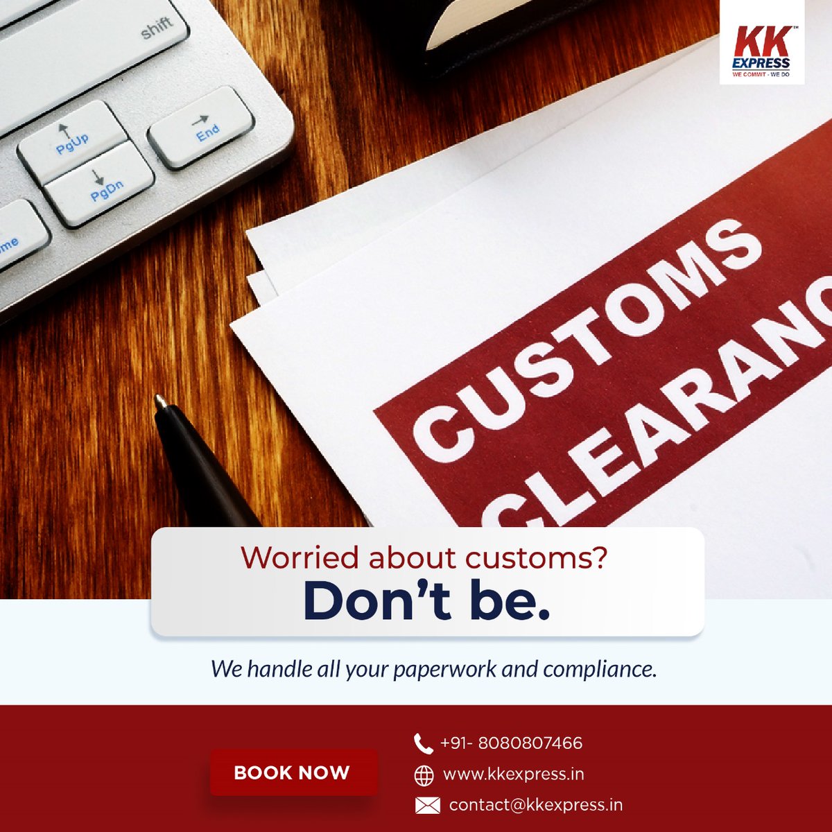 kkexpresslogist's tweet image. Worried about customs? Don’t be. We handle all your paperwork and compliance.

Visit for more info: kkexpress.in

#kkexpress #internationalcourier #logisticsservices #cargoshipping #packersandmovers