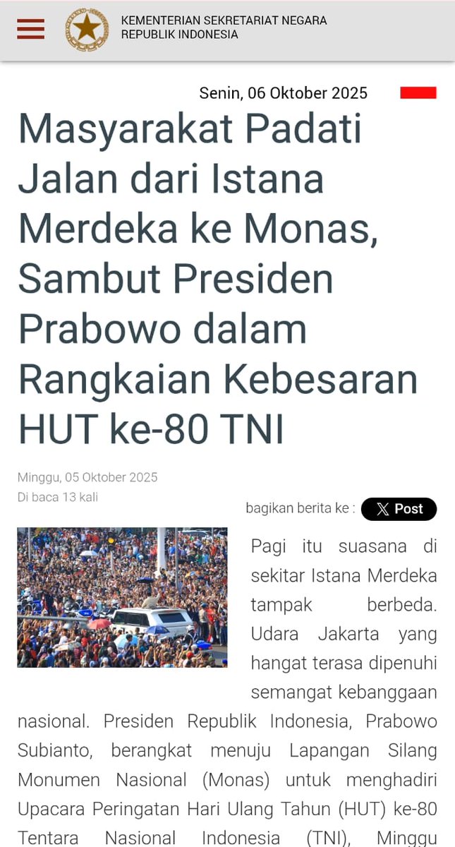 atengmuhamadd's tweet image. Catet sob, semangat kebersamaan pemerintah bersama masyarakat dalam mewujudkan kesejahteraan bersama ini harus terus dijaga. Kerjasama ini yang akan mempercepat perkembangan nasional.
Terus Konsisten Membaik