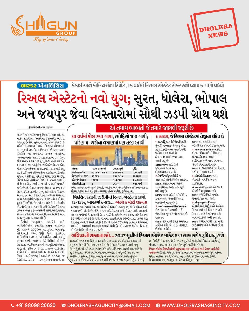 dholeraprojects's tweet photo. 🏙️ Dholera – The Future of Real Estate!
As Surat, Dholera, and Bhopal rise as India’s fastest-growing cities, the new era of smart investment begins. 🌆
💰 The time to invest is NOW!
#DholeraNews #SmartCityDholera #RealEstateGrowth #InvestInFuture #ShagunGroup #DholeraSmartCity https://t.co/JqTMhWLupS