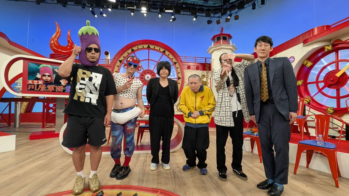 shinkujessicaO's tweet image. ✨📺真空ジェシカ 川北 出演情報📺✨

いよいよ今週末！🤭
🗓10/12(日)13:59〜
関西テレビ『マルコポロリ』

🔥天竺鼠川原軍団 襲来！！🔥

　【ゲスト】　
川原克己（天竺鼠）　
ランジャタイ　
堂前透（ロングコートダディ）　
森下直人（ななまがり） 
川北茂澄（真空ジェシカ）

お見逃しなく！！