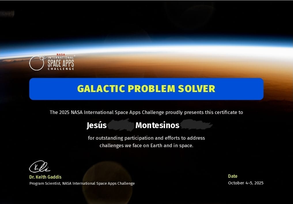 This was my second <a href="/NASA/">NASA</a> <a href="/SpaceApps/">NASA International Space Apps Challenge</a> Challenge. With the <a href="/WolframInst/">Wolfram Institute</a>, we created "SharkSpace Navigator", an interactive map to explore where sharks may roam 🌊 <a href="/NASAEarth/">NASA Earth</a> <a href="/NASAJPL/">NASA JPL</a>

luke-wriglesworth.github.io/wolfram-nasa-h…

#SpaceApps #SharksFromSpace #Hackathon