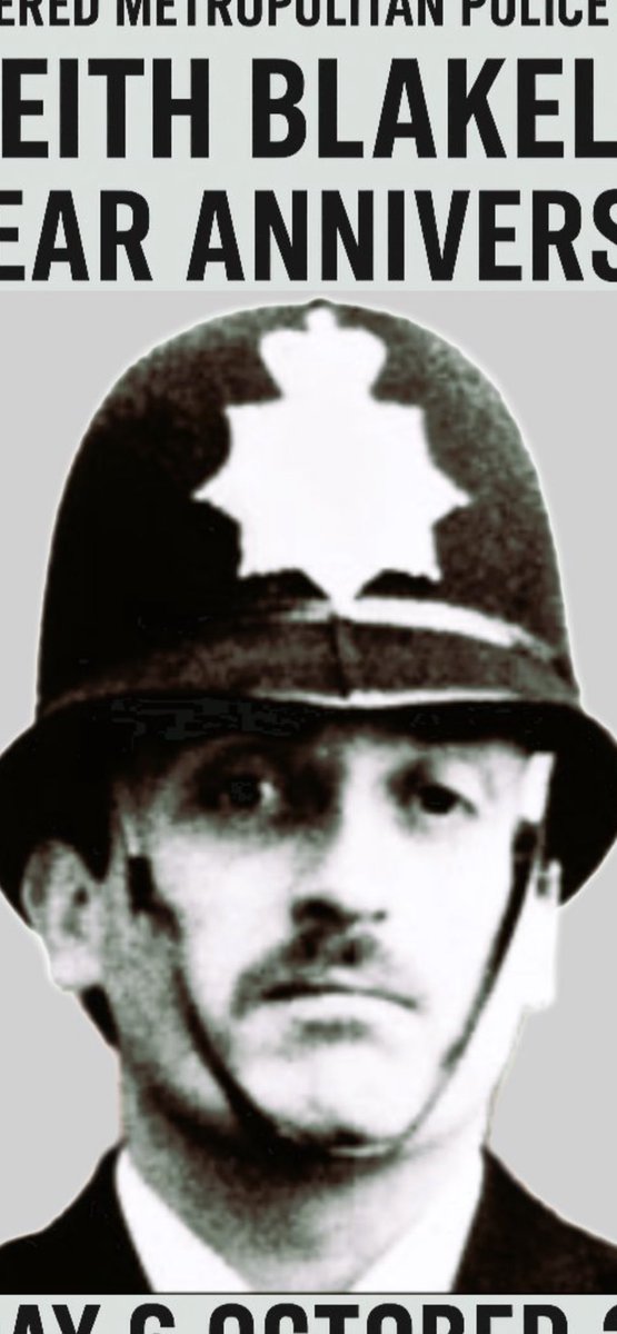 On this day 40yrs ago our MET Police Brother PC Keith Blakelock aged 40yrs was Mercilessly Murdered at the Broadwater Farm Riots in Tottenham whilst protecting Fire Fighters extinguishing fires; Always Remembered &amp; Never Forgotten; RIP Brother😞 Love to Elizabeth &amp; your 3 sons🙏