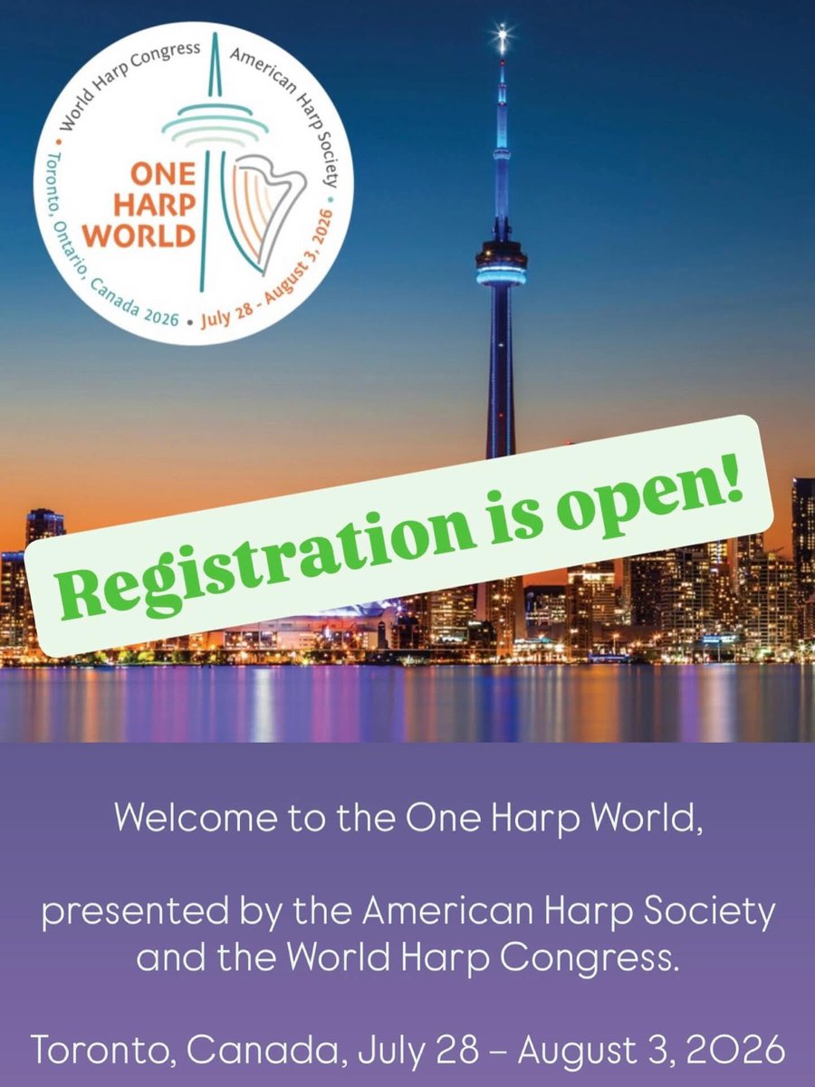 WHCHarp's tweet photo. Registration is open! 
🔗 https://t.co/nyYSqTqZpI

#whc2026 #oneharpworld #whc #worldharpcongress #ohw #oneharpworld #ahc #americanharpsociety #harp https://t.co/FkbRr025ps