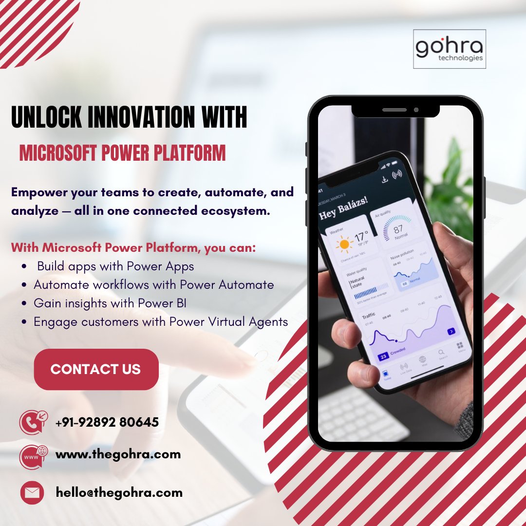 thegohra's tweet image. Unlock Innovation with Microsoft Power Platform!

Empower your teams to create, automate, and analyze — all in one connected ecosystem

Visit our website for more details:-
thegohra.com

#powerbi #bi #msd365bc #msd365fno #fno #microsofterp #microsoft