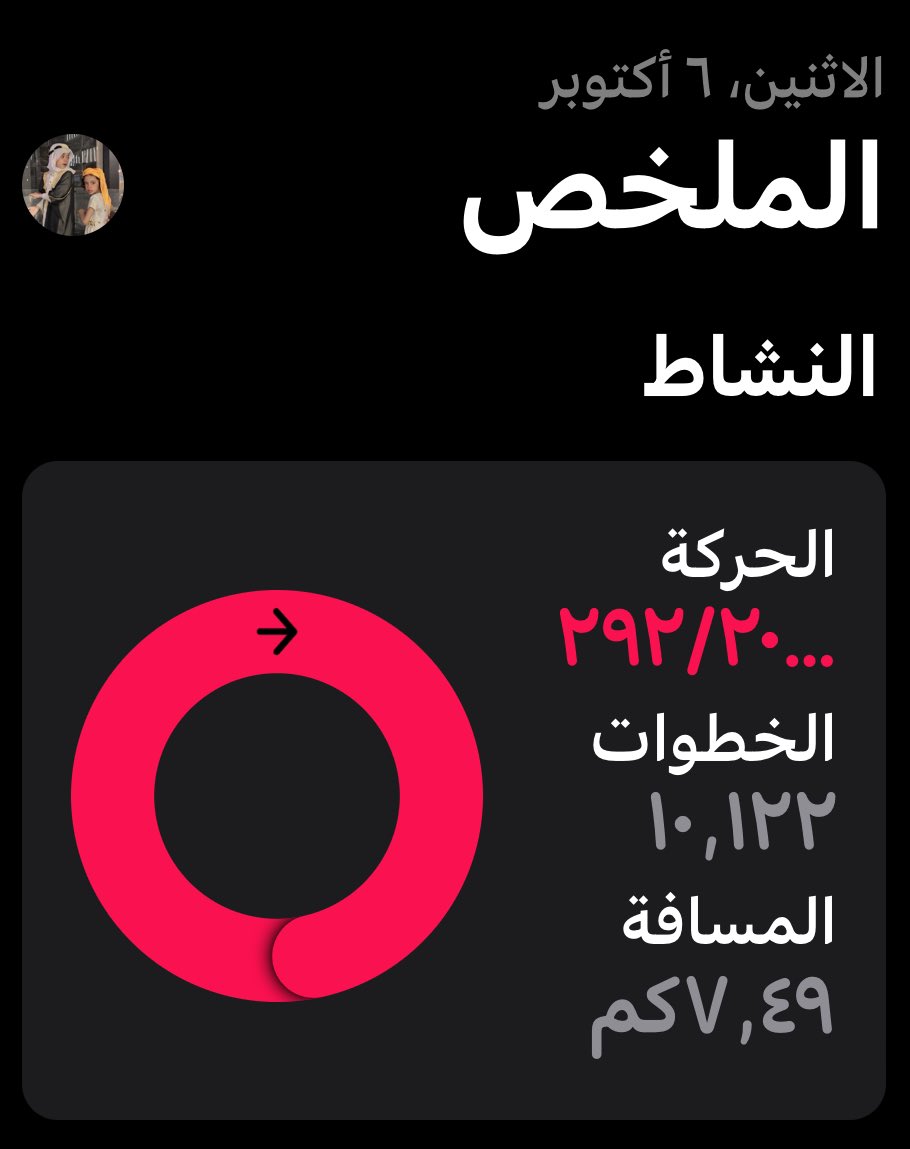 نشاط يوم الاثنين ١٦ اكتوبر :

مشي : ١٠ الف خطوة 

تمارين : كارديو عالي الشدة 

#صحصح_وتمرن_معانا 

 #سفينة_الصحة_والعافية