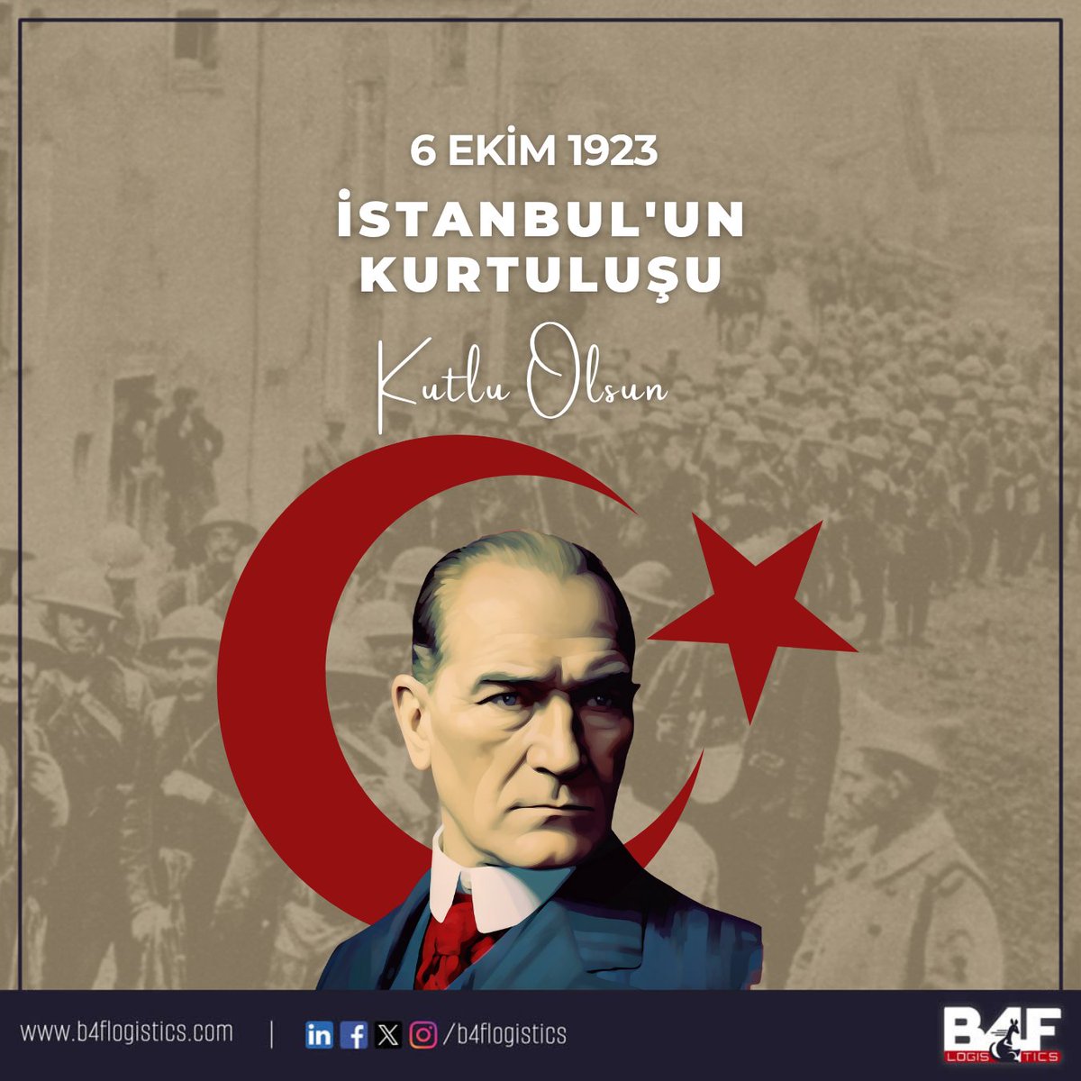 6 Ekim İstanbul'un Kurtuluşu Kutlu Olsun
.
.
.
#İstanbul