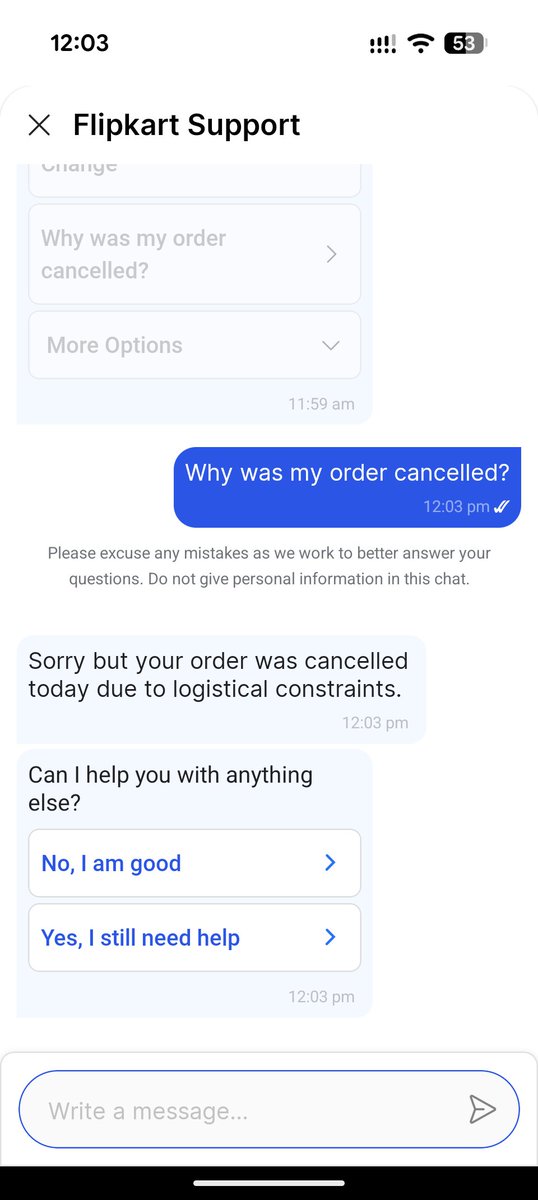 Joshyvf's tweet photo. @Flipkart @flipkartsupport #bigbilliondays2025 Don't take orders if the same cannot be fulfilled. I uninstalled my Chimney for exchange to know that the order was cancelled. Now you increased the product price plus dont have a chimney now. Worst experience. https://t.co/zGZ11coMUr