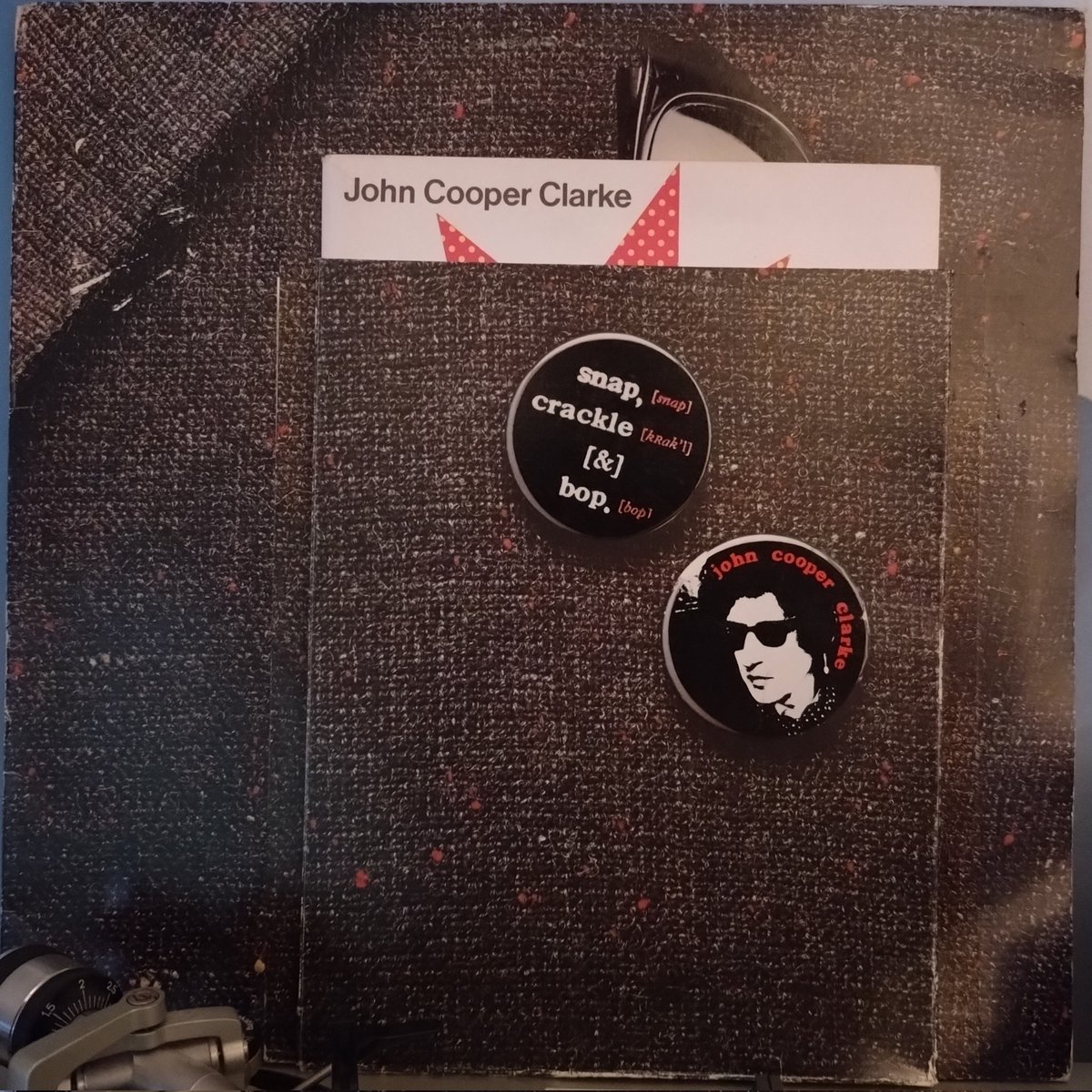 MVilenius's tweet image. Listening through my record collection, day 376.
John Cooper Clarke - Snap, Crackle & Bop, 1980.
#vinylcollection #punk #spokenword #poetry