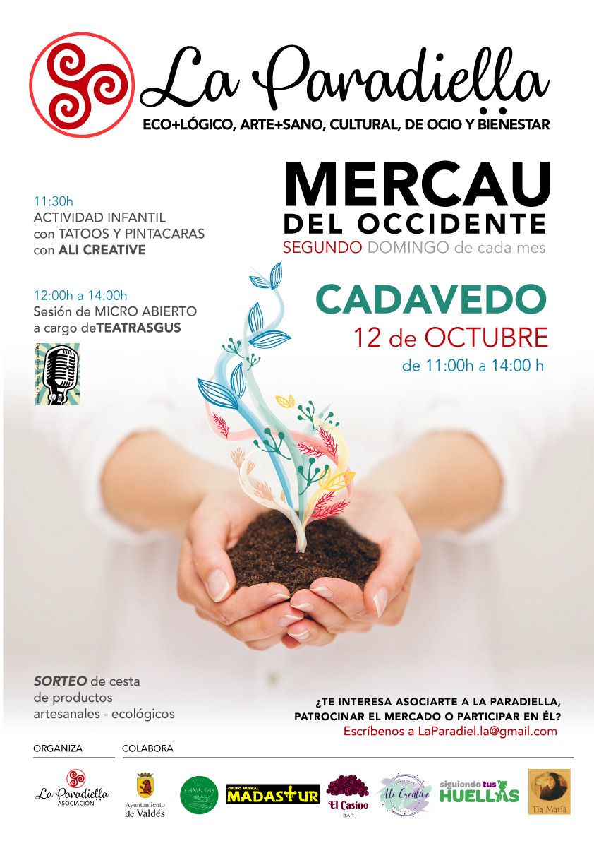 ¡Esti prósimu domingu volvemos a La Paradieḷḷa, pa Cadavéu! ¡Vémonos nel Mercáu del Occidente!