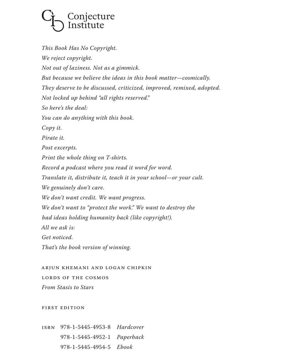 My book with <a href="/ChipkinLogan/">Logan</a> goes live tomorrow. This is its copyright page.