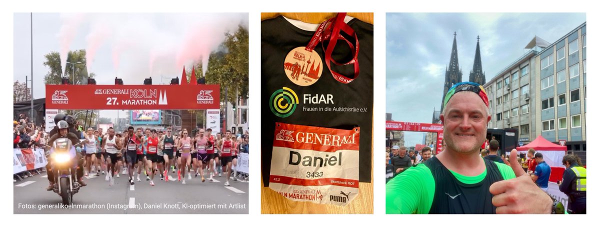 Laufen fürs FidAR Barcamp! Beim Köln Marathon war unser Mitglied Daniel Knott unterwegs, um möglichst vielen Menschen eine Teilnahme beim #FidARCamp am 8.11. zu ermöglichen!
Bist du schon angemeldet? Es sind nur noch wenige Plätze frei! Anmeldung 👉 barcamp.fidar.de