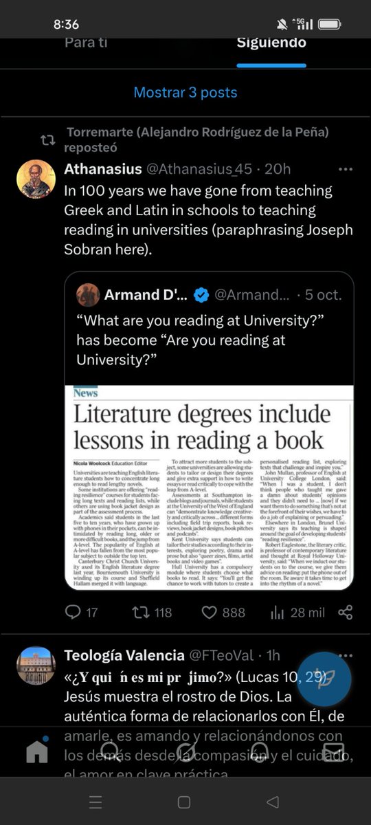 Muy interesante la evolución a la que hace referencia este cruce de tweets.