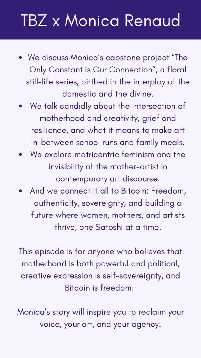 Bitcoin: A Tool For Feminine Empowerment with @mummastacks 🧡

youtu.be/zSzF4mLTXuk