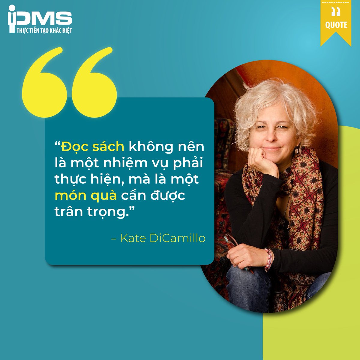 hocvienpms's tweet image. “Đọc sách không nên là một nhiệm vụ phải thực hiện, mà là một món quà cần được trân trọng.” – Kate DiCamillo
#quotes #sach #docsach