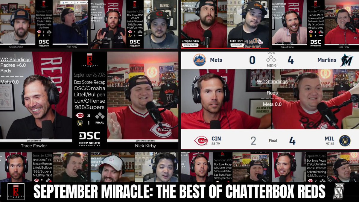 Premiering NOW on Chatterbox Sports: a recap from Chatterbox Reds of the wild month of September.

📺: youtube.com/watch?v=pJe8q5…