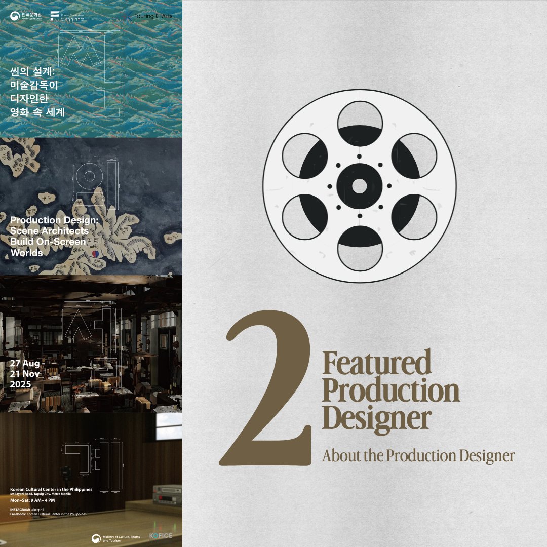 KCCPHIL's tweet image. 🎬 Meet the visionaries behind the screen!

First up in our featured artists for &amp;lt;Production Design: Scene Architects Build On-Screen Worlds&amp;gt; is Cho Hwa-sung — the brilliant production designer behind Hanson:Rising Dragon (2022) ✨

#ProductionDesign #KCCPhil #KoreanCulturePH