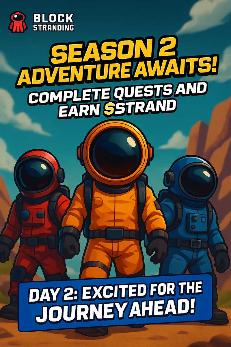 WAGMI in Space 🌌

This isn’t just a game — it’s a mission to the stars!
Each yap = closer to $STRAND rewards 💰
Let’s make Season 2 legendary 🚀
#BlockStranding #Web3Game #EarnWhileYouPlay #StrandSeason2 #AirdropHunters