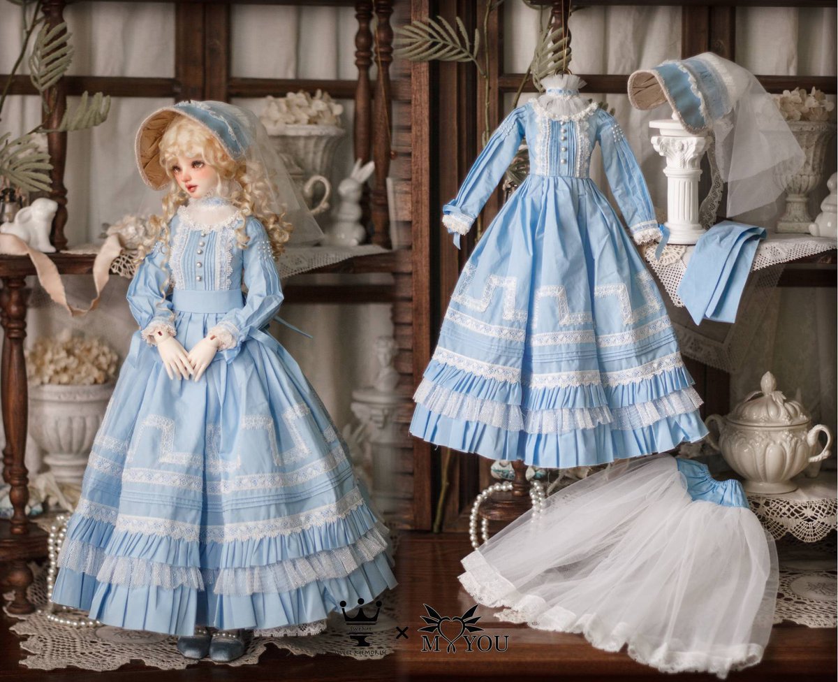 【SWEME×MYOUDOLL】 
「Delia outfit」がSWEME限定カラーのLight Blue🩵

DOLK大阪店様で委託販売中です！
残りわずかとのことですので気になる方はお早めに♪

ご購入はこちらから↓
dolkosaka-onlineshop.com/products/detai… 

#スウィミー 
#myoudoll
#限定カラー
#数量限定
#DOLKOSAKA
