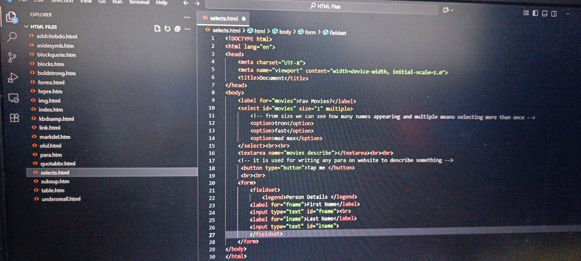 shxhidxd's tweet image. Just completed learning HTML!
From structuring web pages to using tags, forms, and semantic elements — it feels amazing to finally understand the backbone of every website 🌐

Next step: CSS to bring those pages to life! 💪
 #WebDevelopment #CodingJourney  #LearningToCode