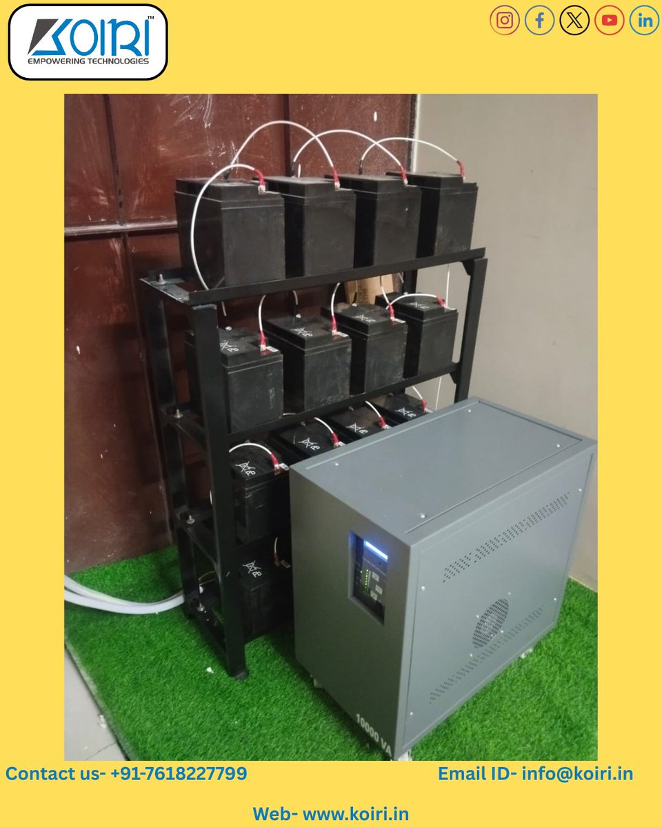 JdmPvt's tweet image. We at JDM Technologies Pvt. Ltd. are proud to announce the successful installation of a KOIRI UPS system – ensuring uninterrupted power supply, efficiency, and reliability for our client. 📷📷
 #jdmtechnologies
#koiriups
#UPSInstallation
#PowerBackup
#SmartSolutions
#Technology