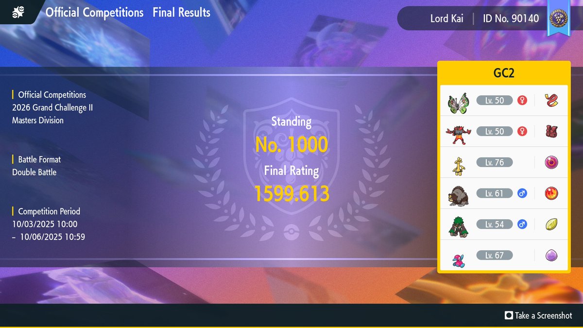 Happy with my performance in the GC 
Previous one I was near the 7000's 

Turns out I was playing the GC with 4 mons that were not fully hypertrained or with Best IV's...
My Ursaluna was "pretty good" or decent for all stats 🐻 

Remember to Bottle Cap your mons! #Pokemon