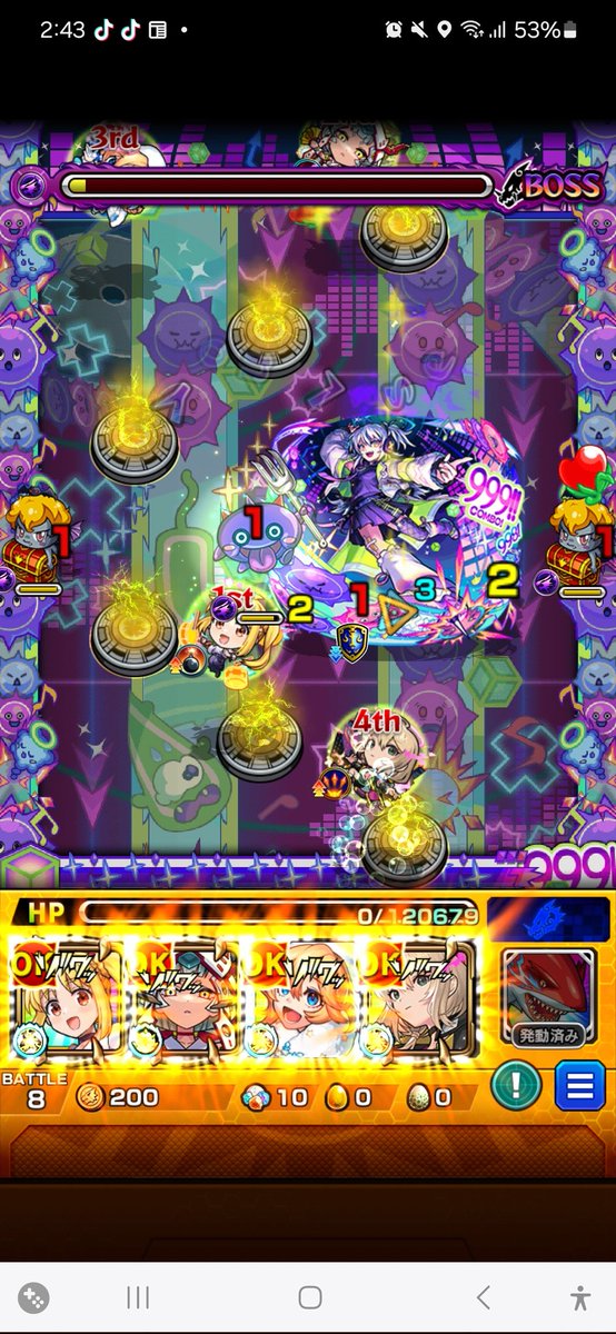 ……このステージ負けることあるんですか。初めて負けました。EXで負けると苦しい