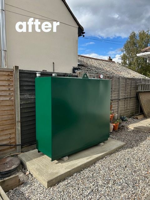 🔥 Before &amp; After in Cambridgeshire: an old oil tank replaced with our 1000L Steel FirePro®.
Compact. Bunded. Fire-protected. Ready for the future.

👉 ow.ly/THzj50X60QW