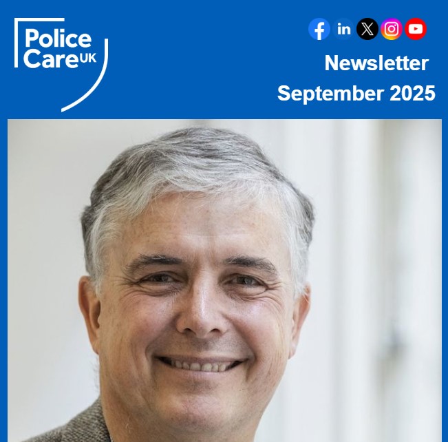 The September edition of our monthly newsletter is OUT NOW featuring the appointment of our new Chief Executive Officer and the moving story of retired Met Police officer and Police Care UK beneficiary, John Corr.

We also marked National Police Memorial Day on September 28 and