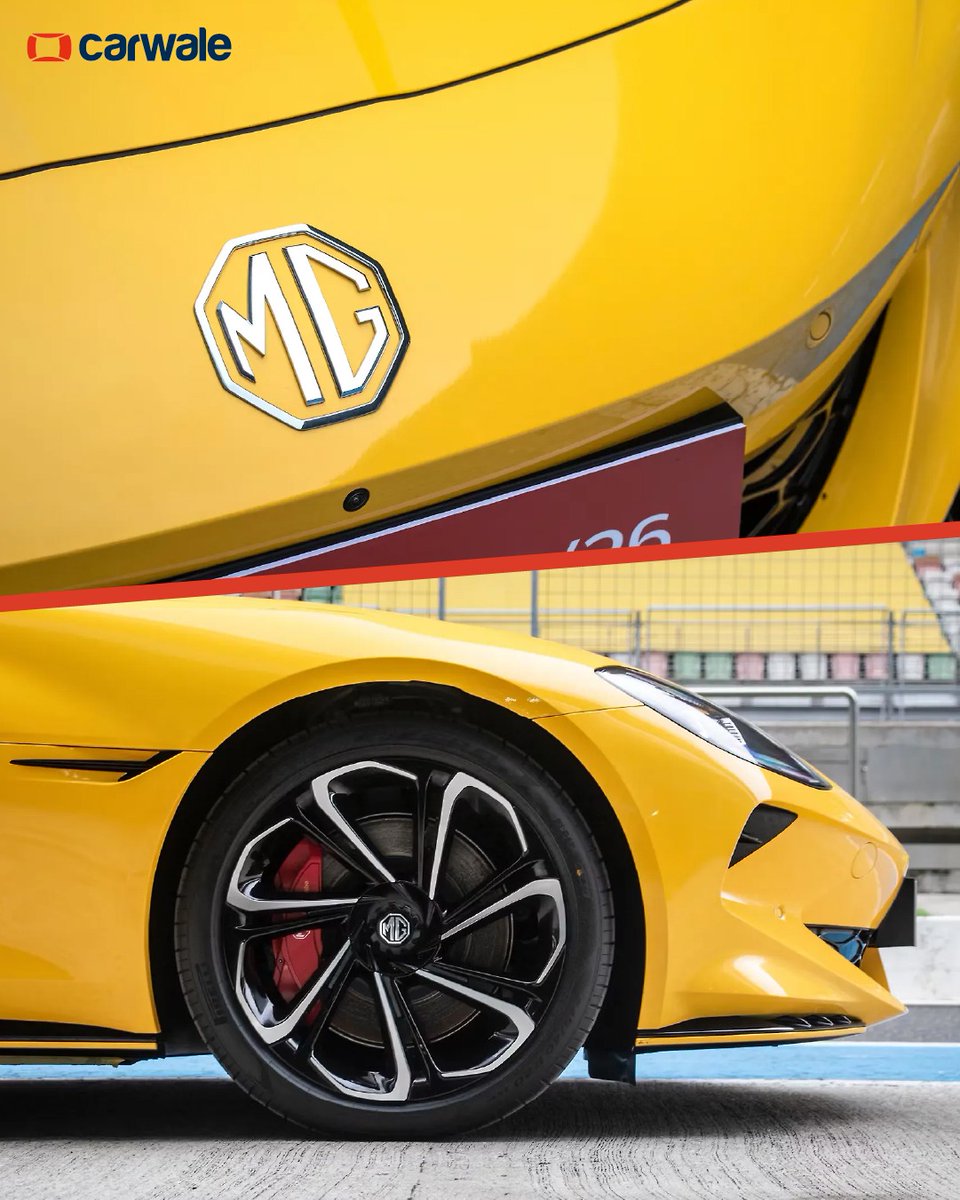CarWale's tweet image. The #MG #Cyberster isn’t just an #EV, it’s pure adrenaline with every curve and every roar. From lightning-fast sprints to its sleek roadster vibe, this one grabs attention at every turn. 🌟

Swipe through the gallery to feel the rush!

#mgcyberster #mgmotors #mgindia #cwphotos