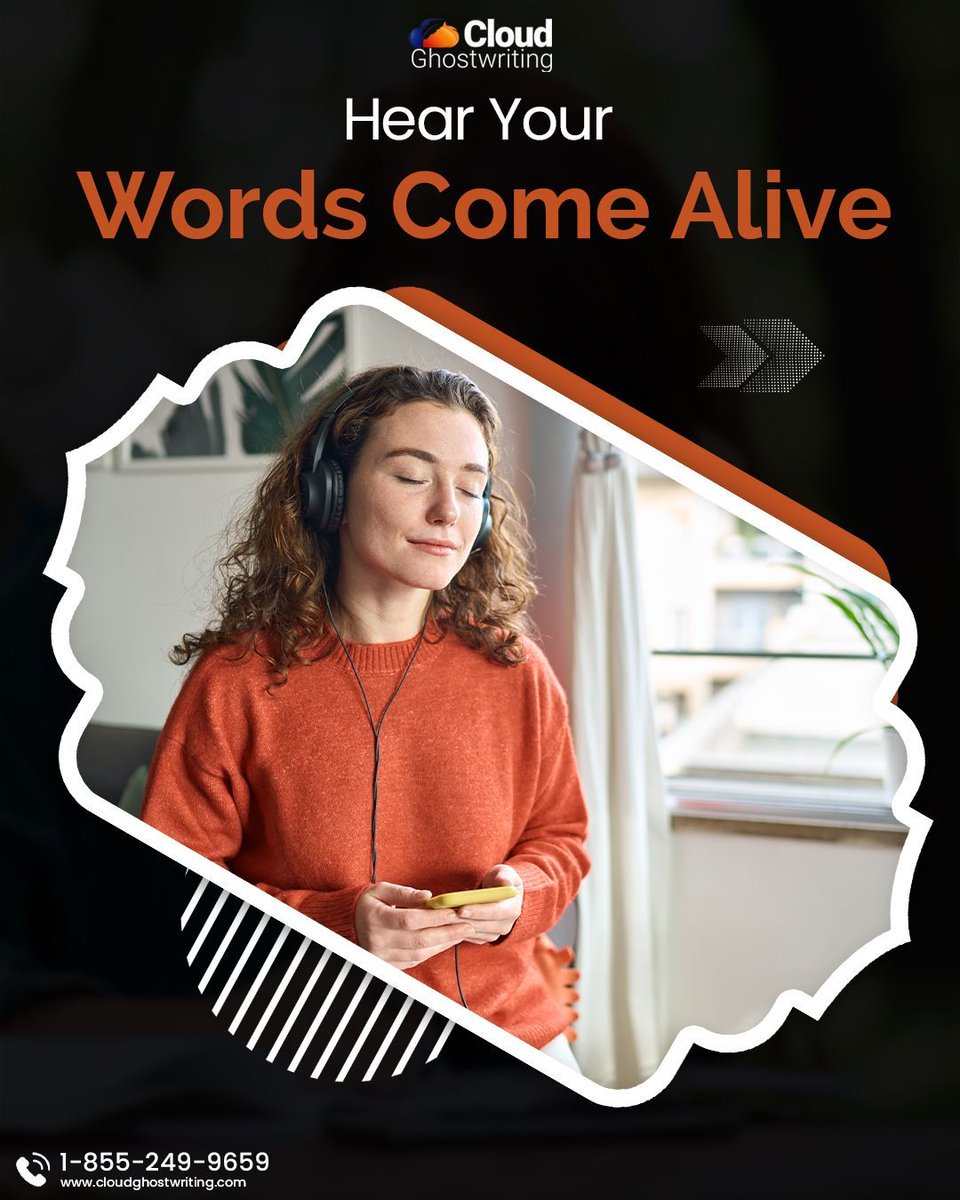 CloudGW9's tweet image. There&apos;s magic in hearing your story spoken aloud. Our audiobook production service breathes life into your characters and narrative, creating a powerful connection with listeners. Sound good? 🎶 cloudghostwriting.com
#CloudGhostwriting #HearYourWords #AudiobookProduction #Voice