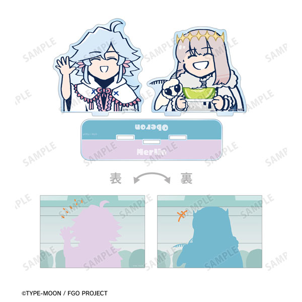 animegoods5's tweet image. アニメ「Fate/Grand Order 藤丸立香はわからない」 マーリン＆オベロン イラストカード付き両面アクリルスタンド[アルマビアンカ]が予約受付開始 anime-goods.online/fate/20296/

#FGOグッズ　#FGO　#謎丸