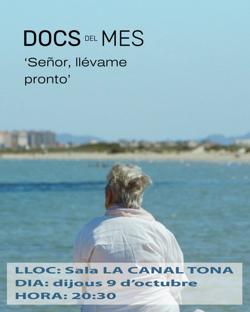 El 9/10, inaugurarem "Señor, llevame pronto" de Guillermo F. Flórez.  Coneixerem la Carmen. La seva vida ha estat una comèdia quixotesca: sobreviure a la guerra, fer-se monja, divorciar-se... Ara, als 86 anys, decideix morir-se amb llibertat i humor. Ens trobarem, entre butaques.