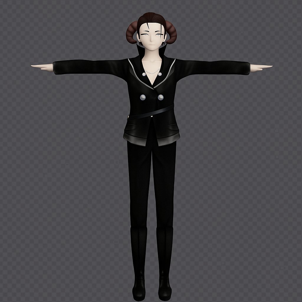 PastelLunaa's tweet image. Meet my latest 3D creation, sleek, confident, and ready to take on the virtual world! 🖤

T-pose today, dominate tomorrow. 🔥

#3DArt #DigitalCharacter #VirtualDesign #3DArtist #CharacterDesign #BlenderArt