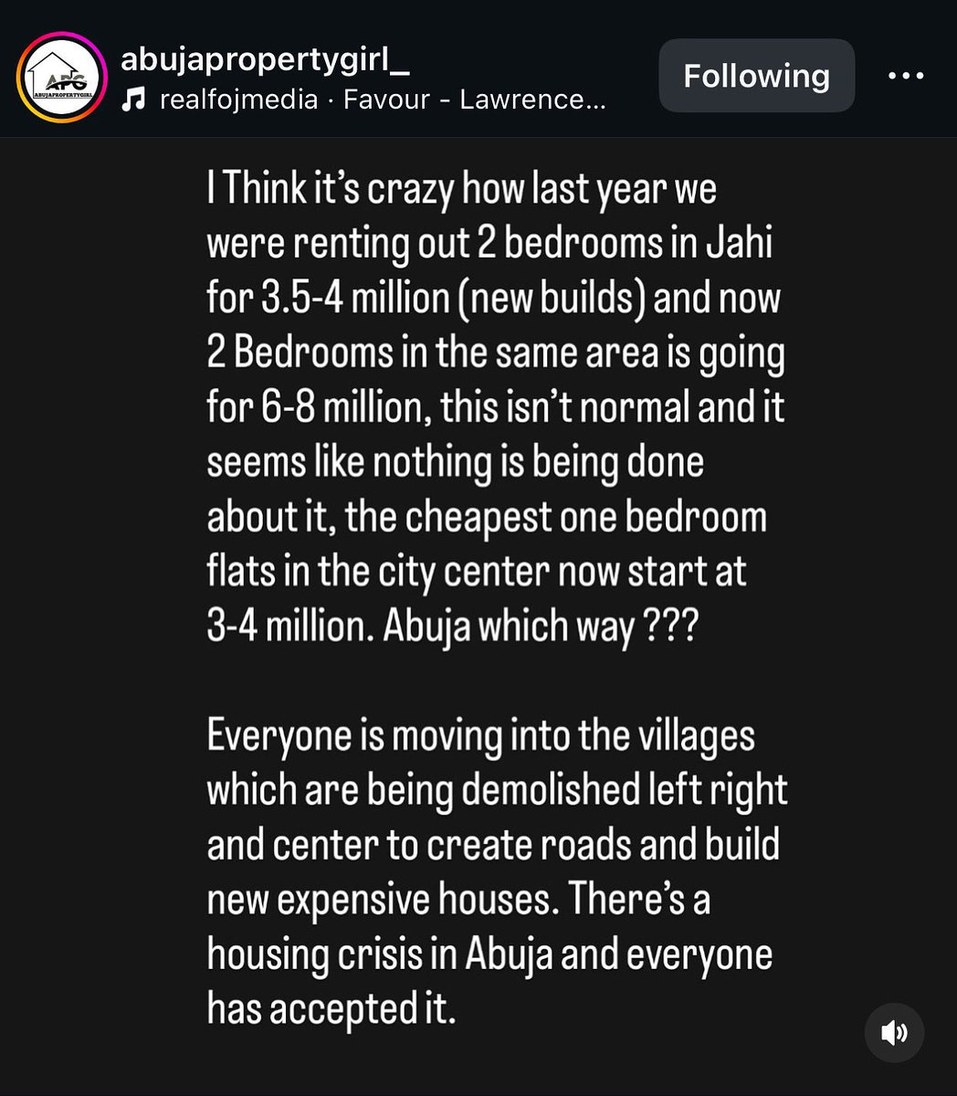 abujastreets's tweet image. Two bedrooms in Jahi now costs 6/‘a8 million Naira a year. Housing crisis in Abuja has skyrocketed