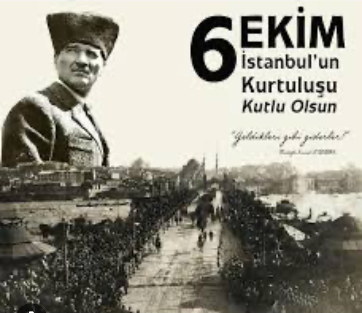 📌1453'te Fatih Sultan Mehmet tarafından fethedilen #İstanbul Birinci Dünya Savaşı sonunda Vahdettin tarafından işgalcilere verilmişti ve koca yürekli bir adam geldi, o güzel şehri tekrar Türk Ulusuna geri verdi…

İşte #Atatürk tarafından İstanbul’un ikinci kez fethiydi 6 Ekim
