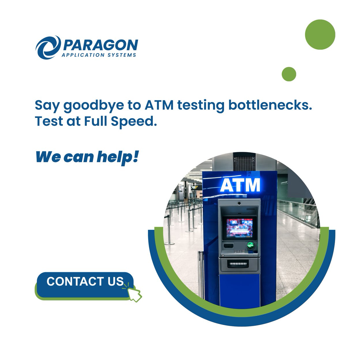 ParagonEdge's tweet image. 🚧  Tired of waiting for a lab ATM to free up so you can run tests?  Wait no longer. VirtualATM lets you easily copy, share, and archive ATM images!

🚅 Ready to speed up your ATM testing operations?

Let’s talk: hubs.li/Q03MfJXW0

#ATMtesting #fastertesting #bettertesting